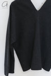 SWAYING 24 Autumn and Winter One-piece wool cardigan SW-SW24AW1T35-HH Black and gray SW-SW24AW1T32